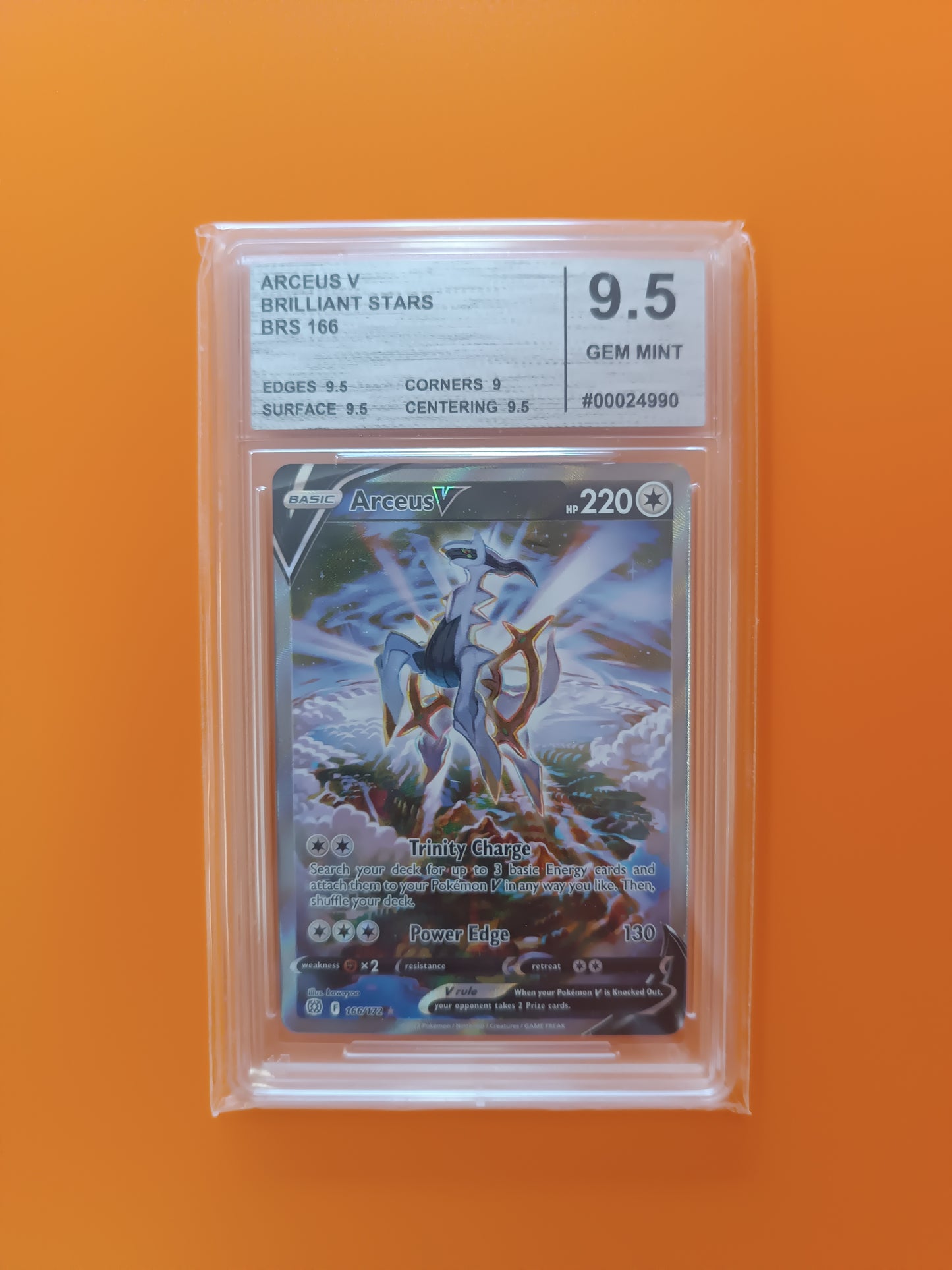 Carta gradata Arceus v brilliant stars 9.5