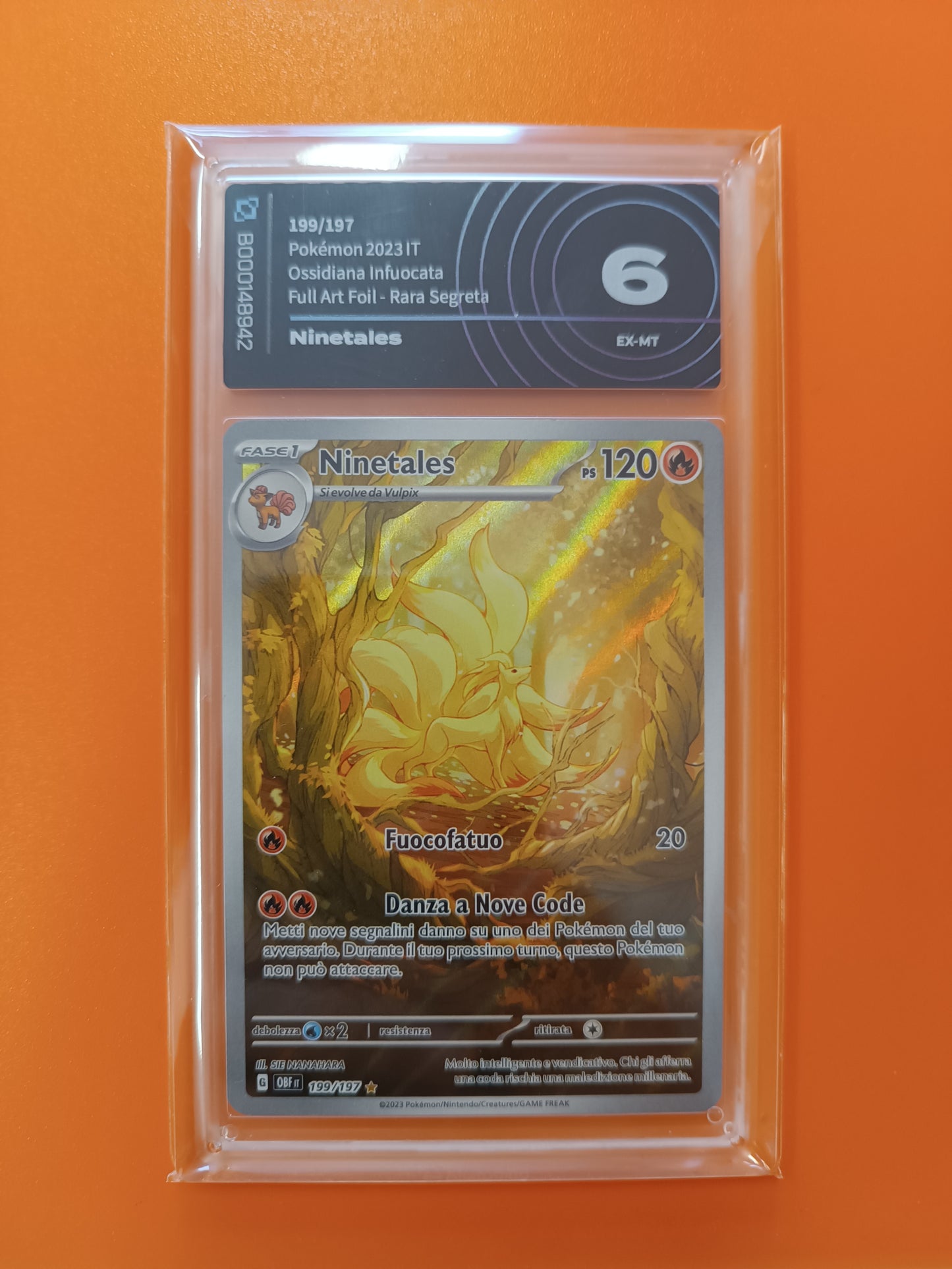 CArta gradata ninetales ossidiana infuocata