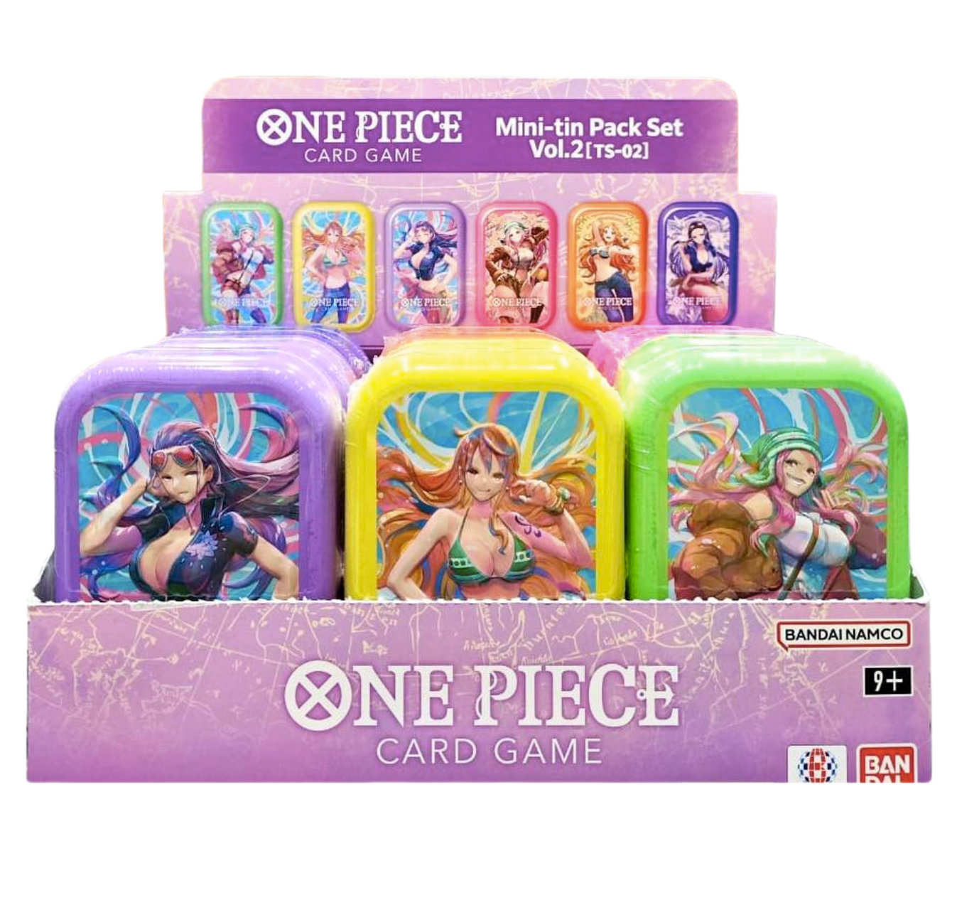 One Piece Card Game Mini-tin Pack Set Vol.2 Asian Limited - Set di