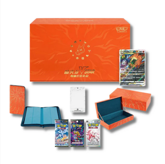 Charizard V-Star Battle Set Gift Box (Cinese Semplificato)