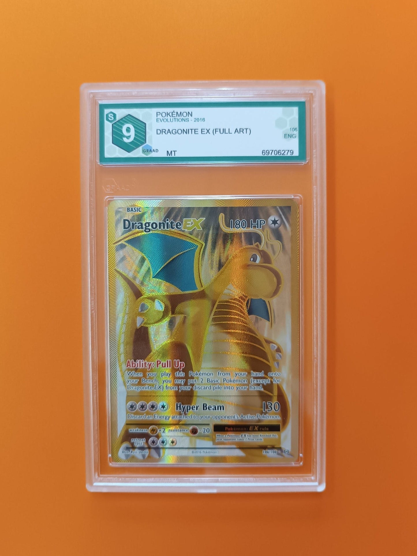 Dragonite ex evoluzioni gradato graad 9