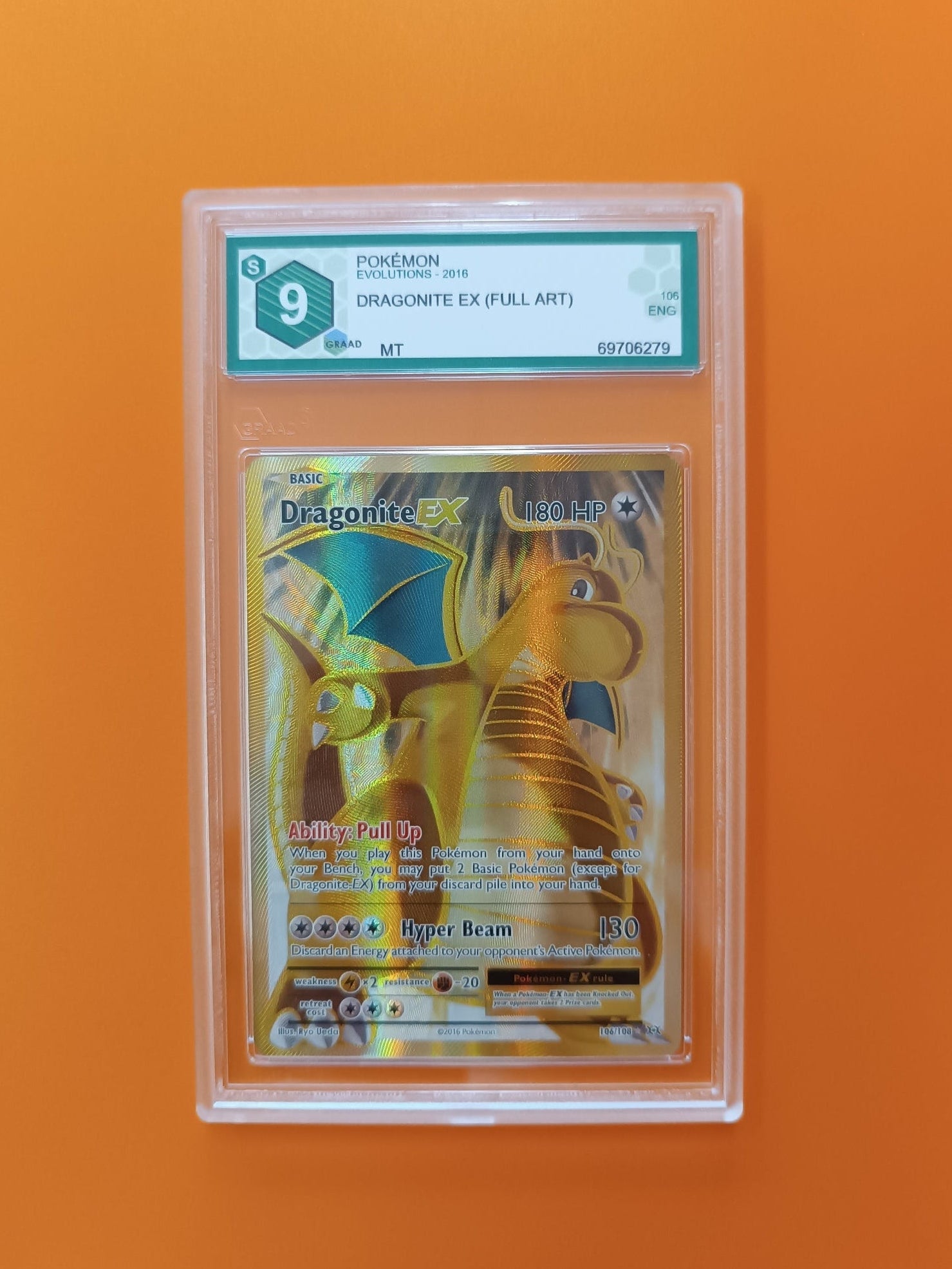 Dragonite ex evoluzioni gradato graad 9