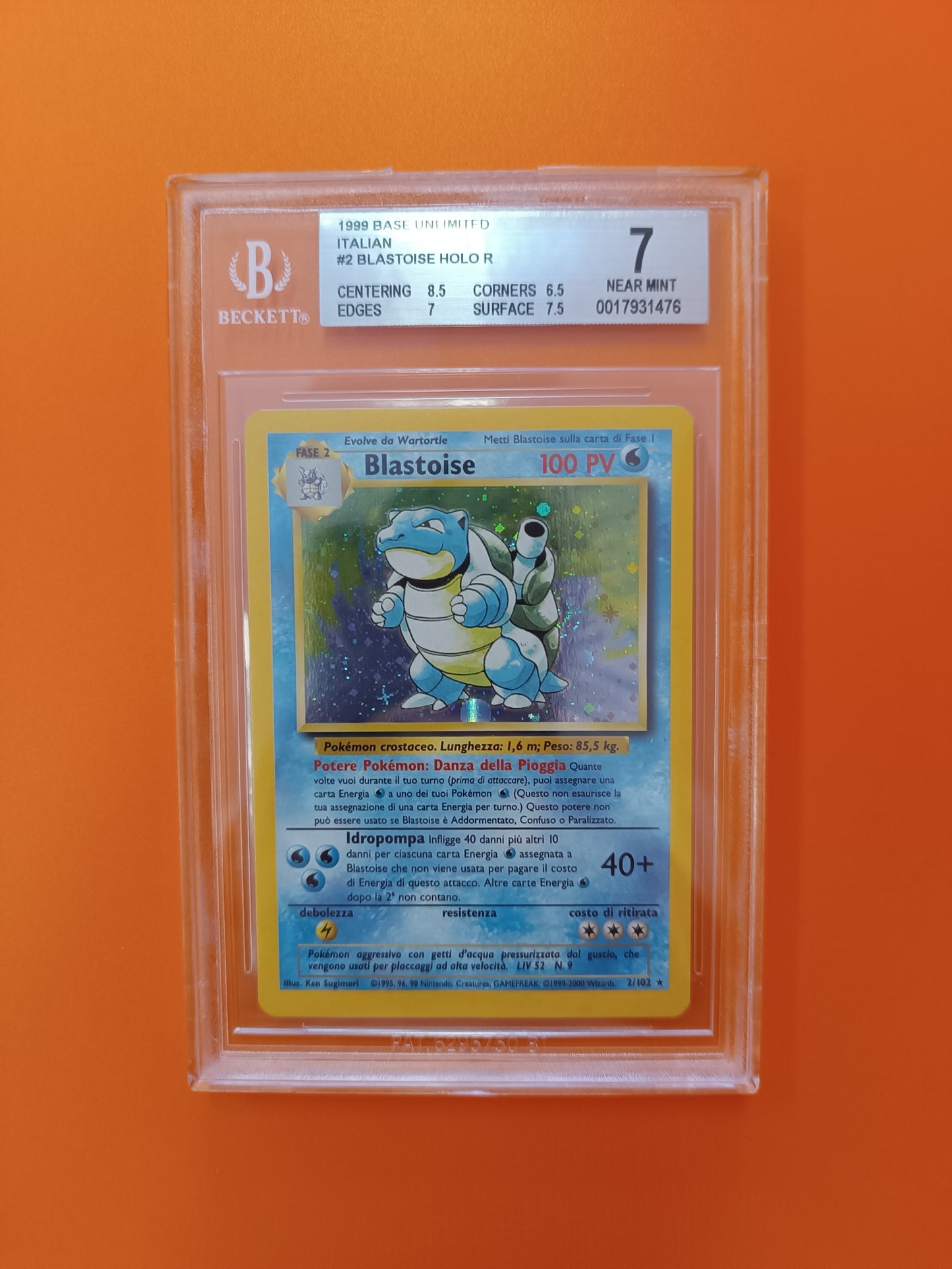 Blastoise 1999 Base Unlimited Holo