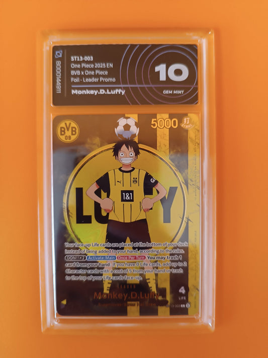 Carta Gradata Luffy Dortmund AiGrading 10