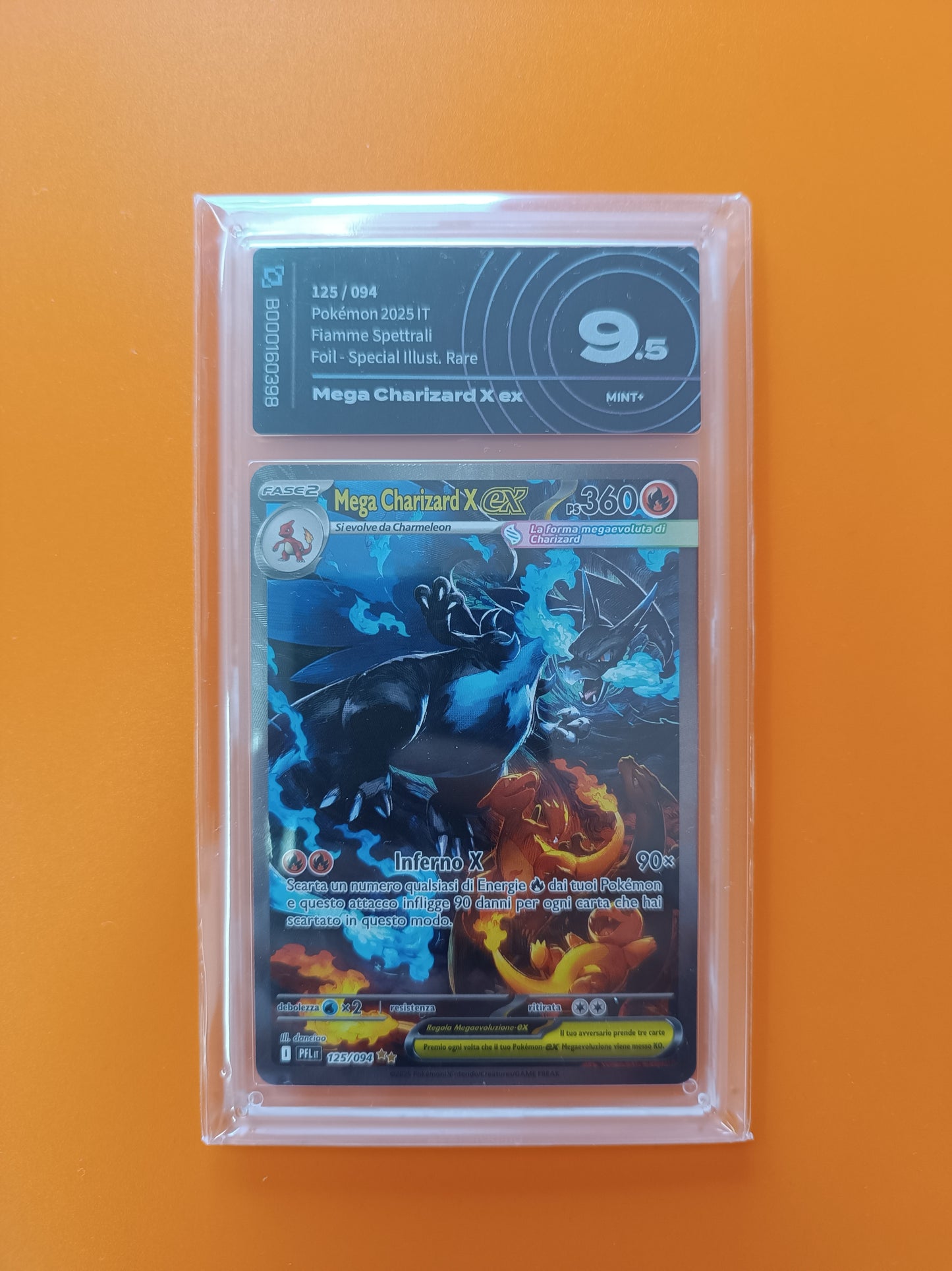 Carta gradata Mega Charizard x Ex fiamme spettrali