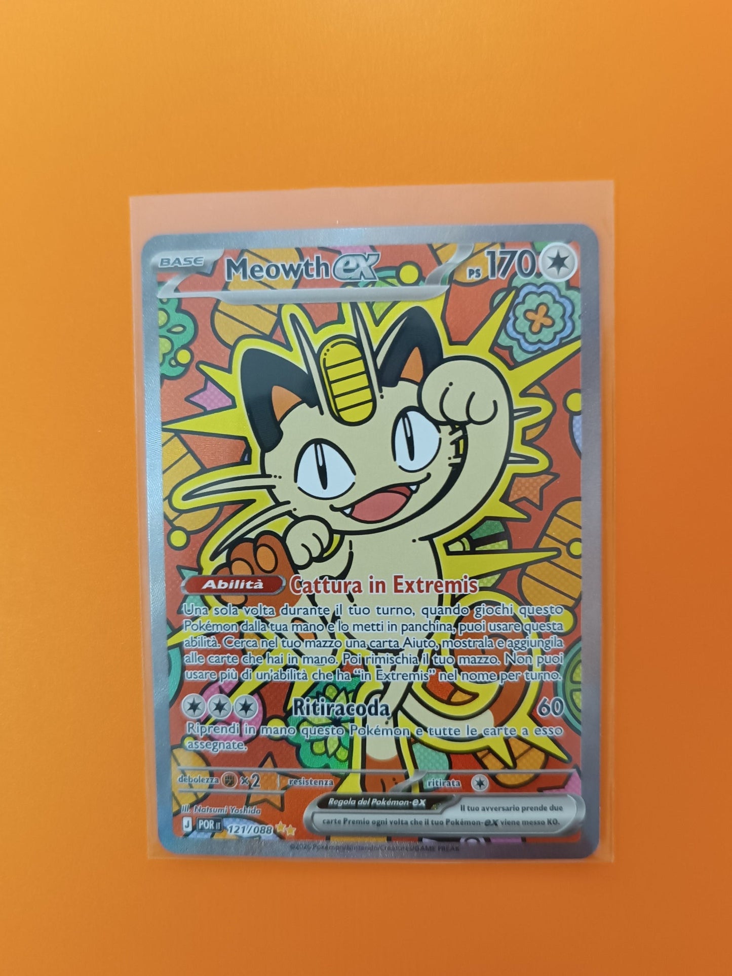 Meowth ex (POR 121) Raw