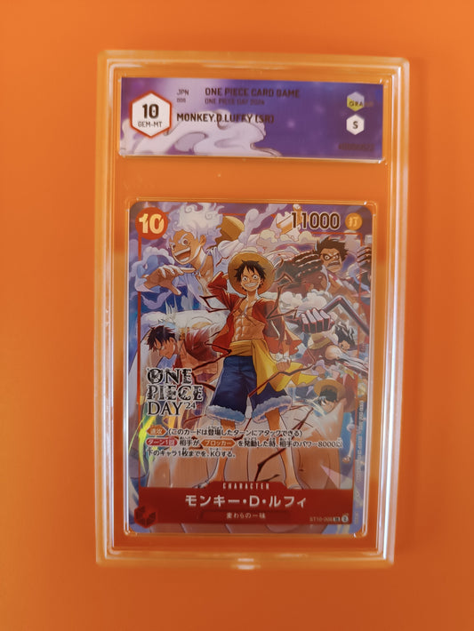 CArta gradata Monkey D.Luffy One piece day Graad 10