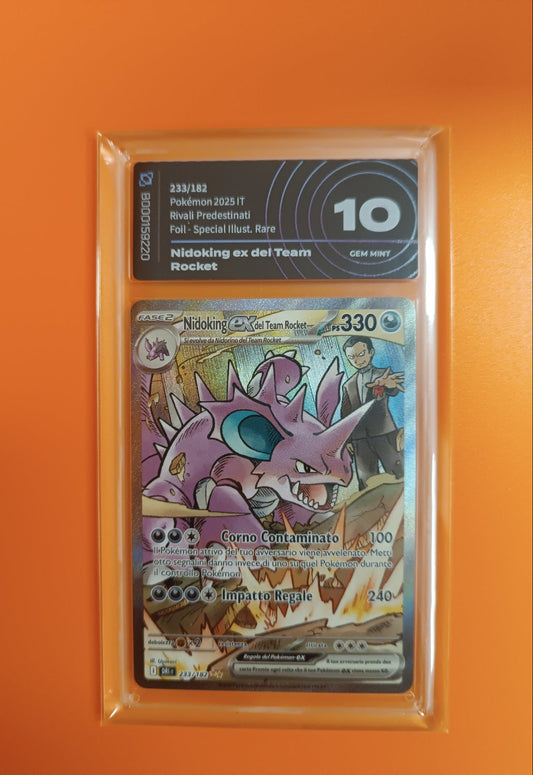 Carta gradata AiGrading Nidoking Team Rocket