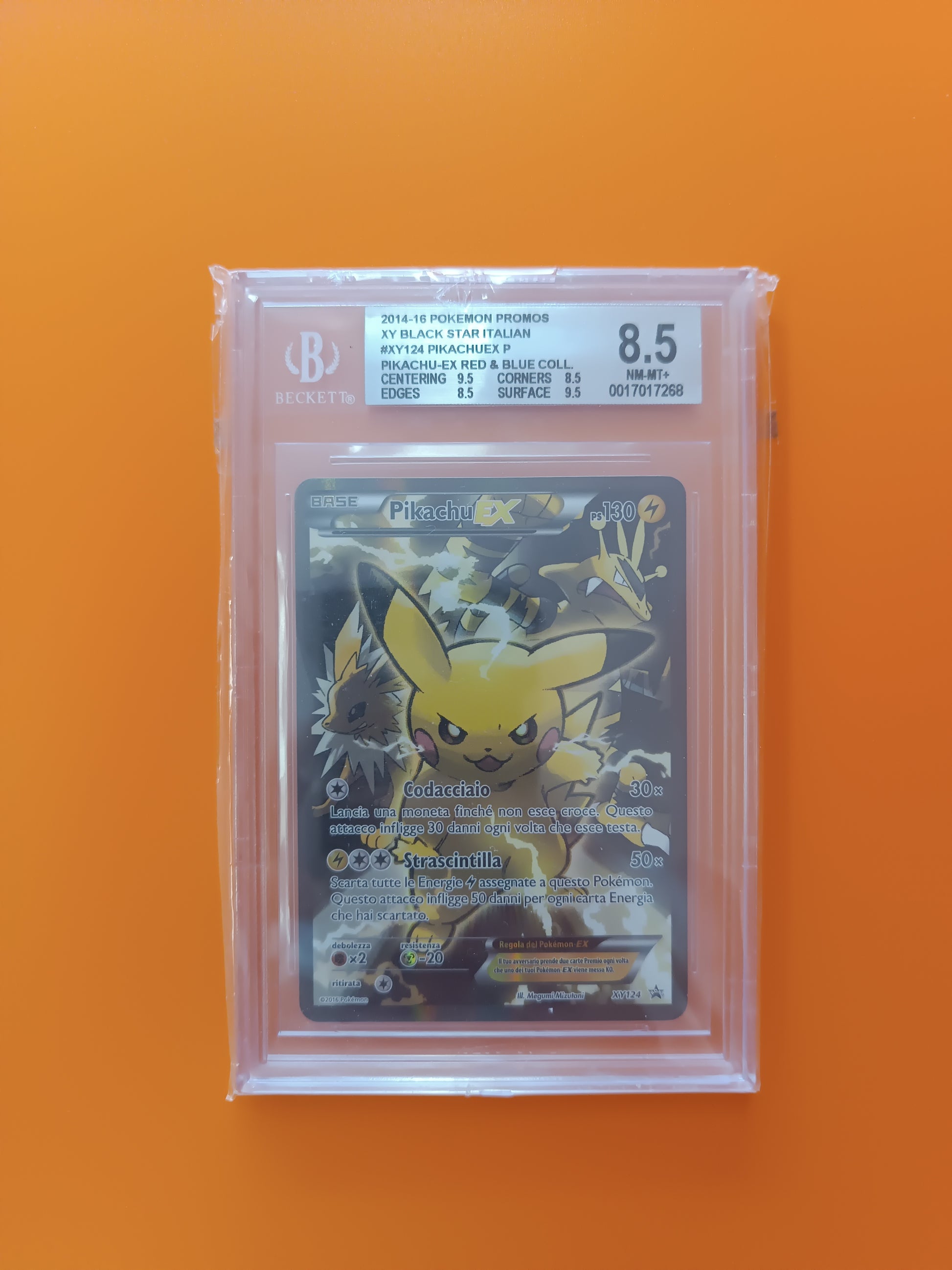 Carta gradata Pikachu ex BGS 8.5