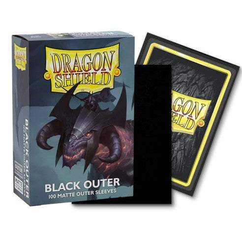 Dragon Shield - 100 Bustine Standard Size - Matte - Black Outer