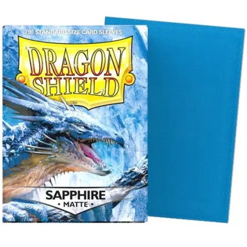 Dragon Shield - 100 Bustine Standard Size  Matte Sapphire