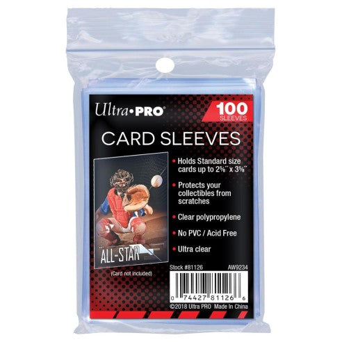 Ultra Pro 100 Bustine Standard Morbide - Trasparenti